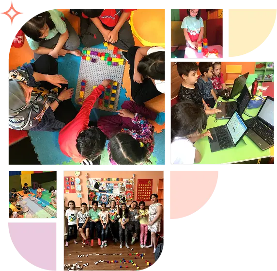 کودکان در حال یادگیری کدنویسی در کدبازی