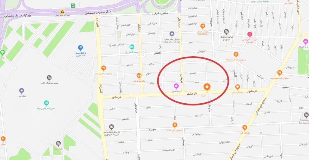 نقشه محل کدبازی